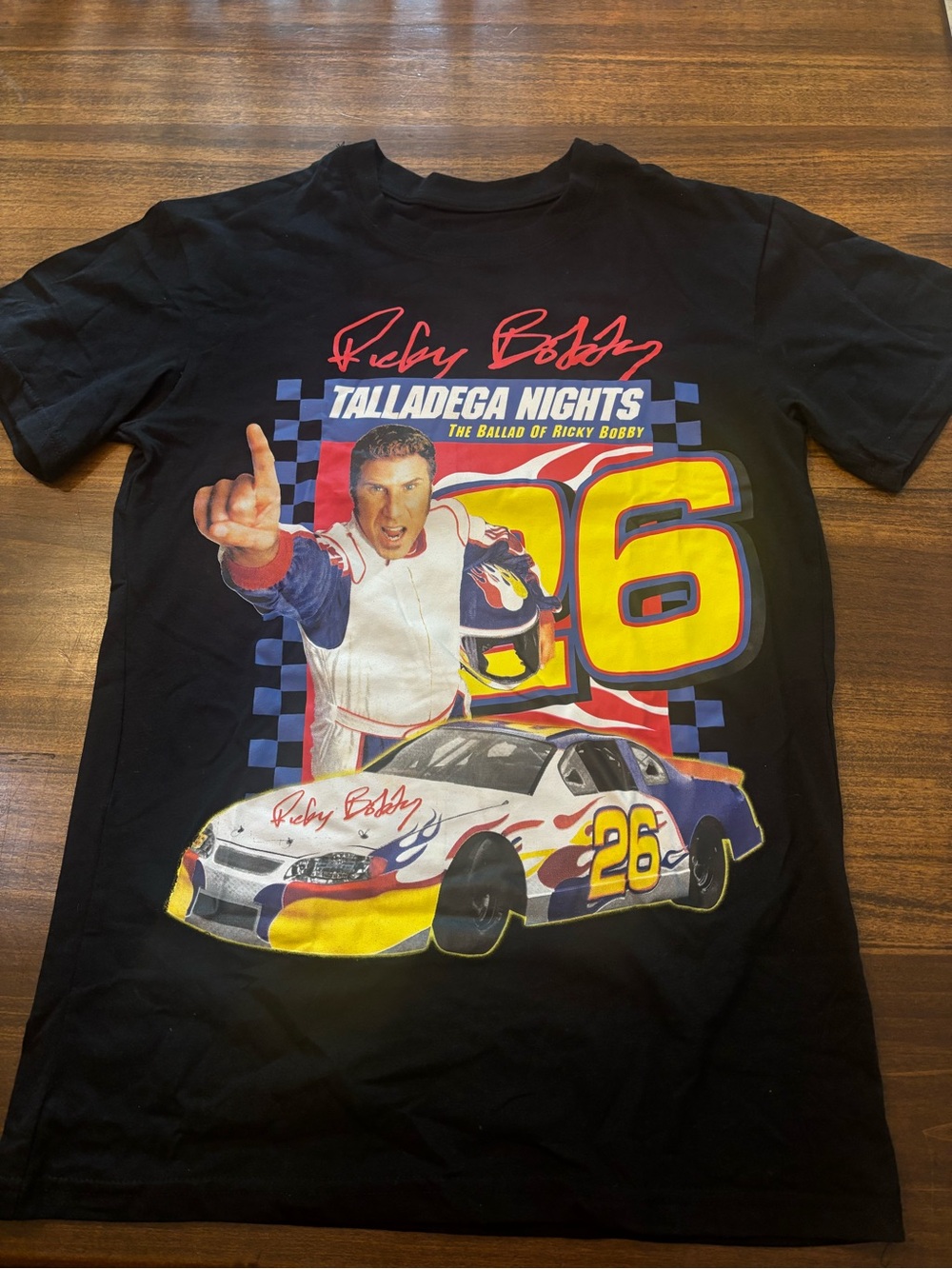 Talladega Nights Ricky Bobby Graphic Tee - Black small